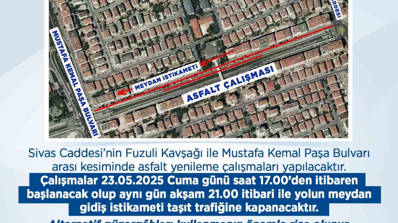 Büyükşehirden sürücülere ‘asfalt yenileme’ duyurusu