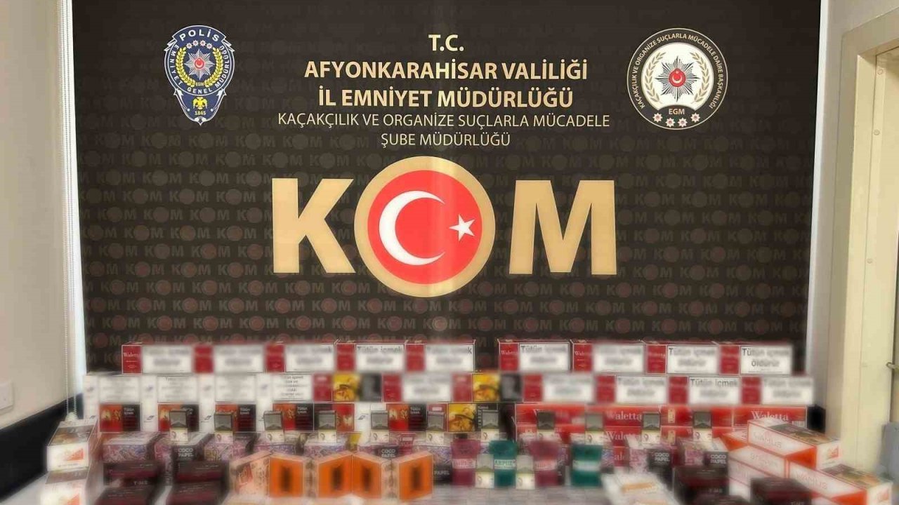Polis kaçak sigara ele geçirdi