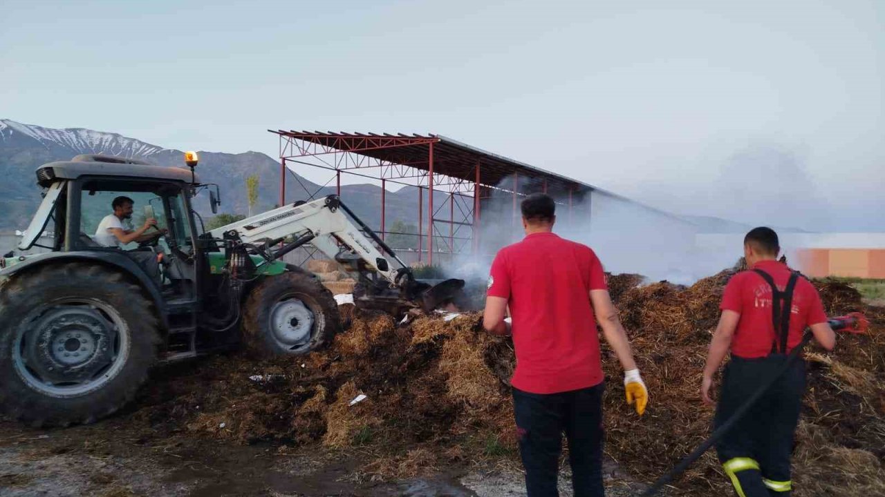 Samanlık yangını büyümeden söndürüldü