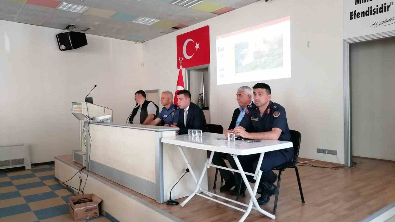 Mersin Mut’ta orman yangınlarıyla mücadele toplantısı