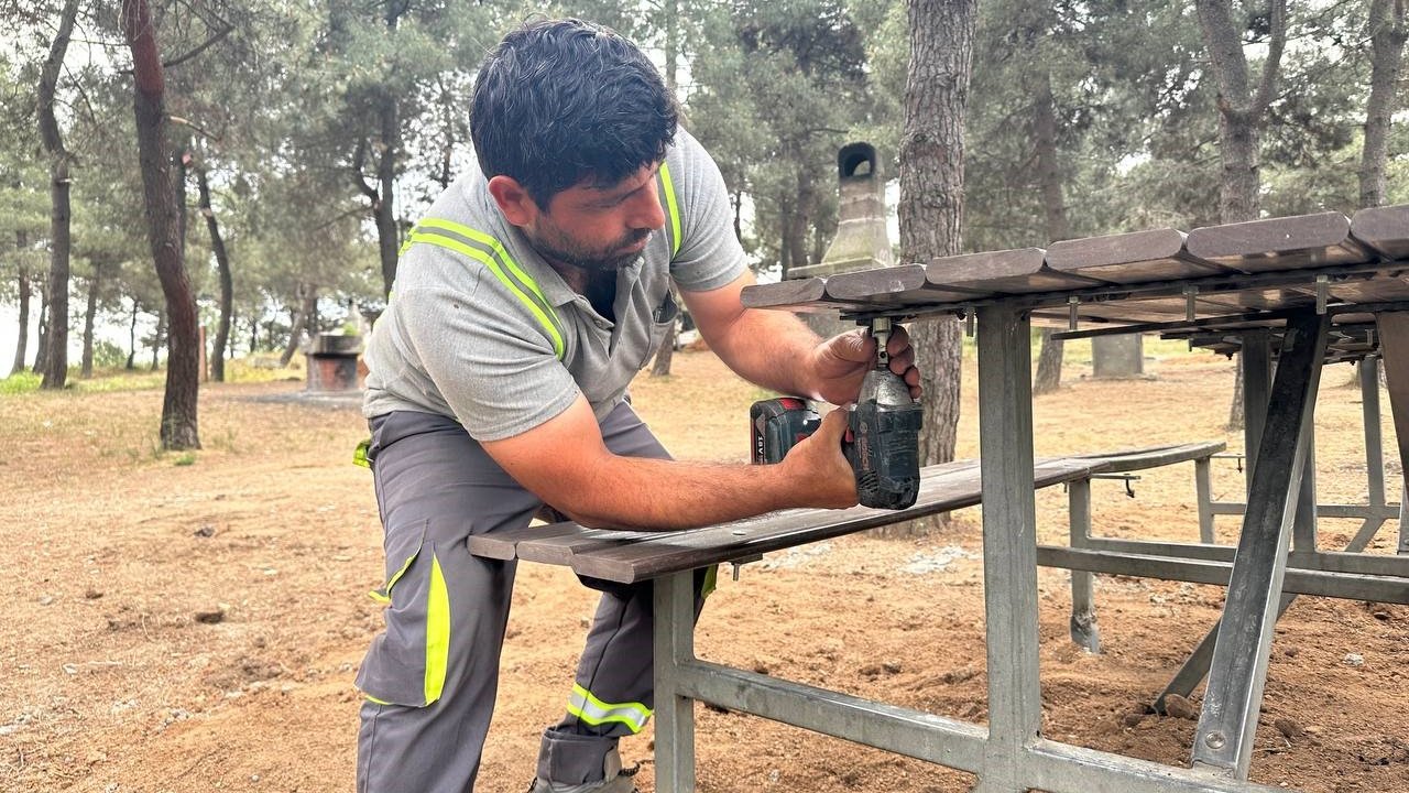 Kuştepe Mesire Alanı’nda bakım çalışması