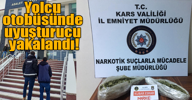 Yolcu otobüsünde uyuşturucu yakalandı!