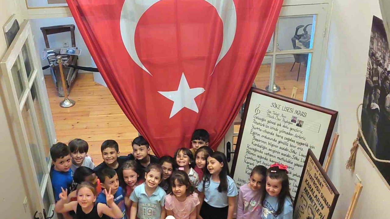 Minik ziyaretçilerden ‘Söke Kent Müzesi’ne yoğun ilgi