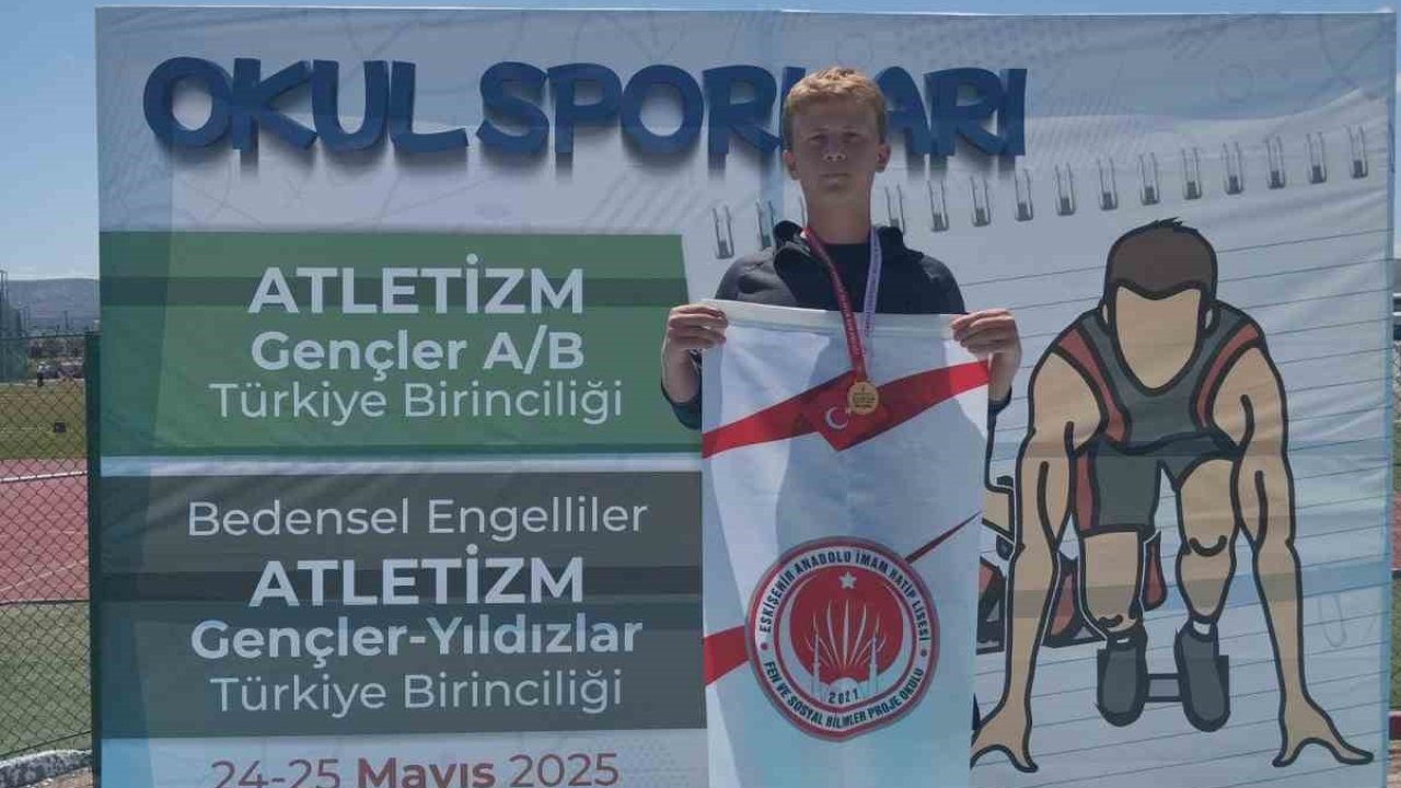 Eskişehirli öğrenci Türkiye şampiyonu oldu