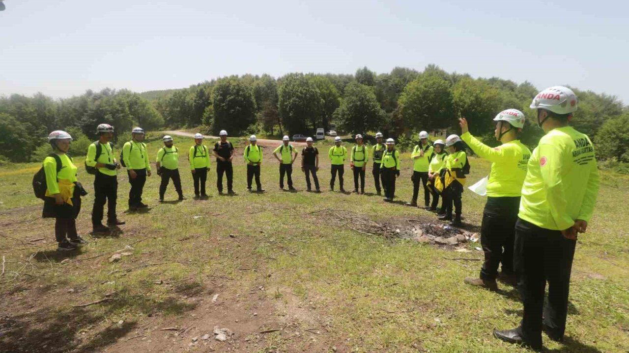 ANDA gönüllülerinden Kocadağ’da arama-kurtarma eğitimi