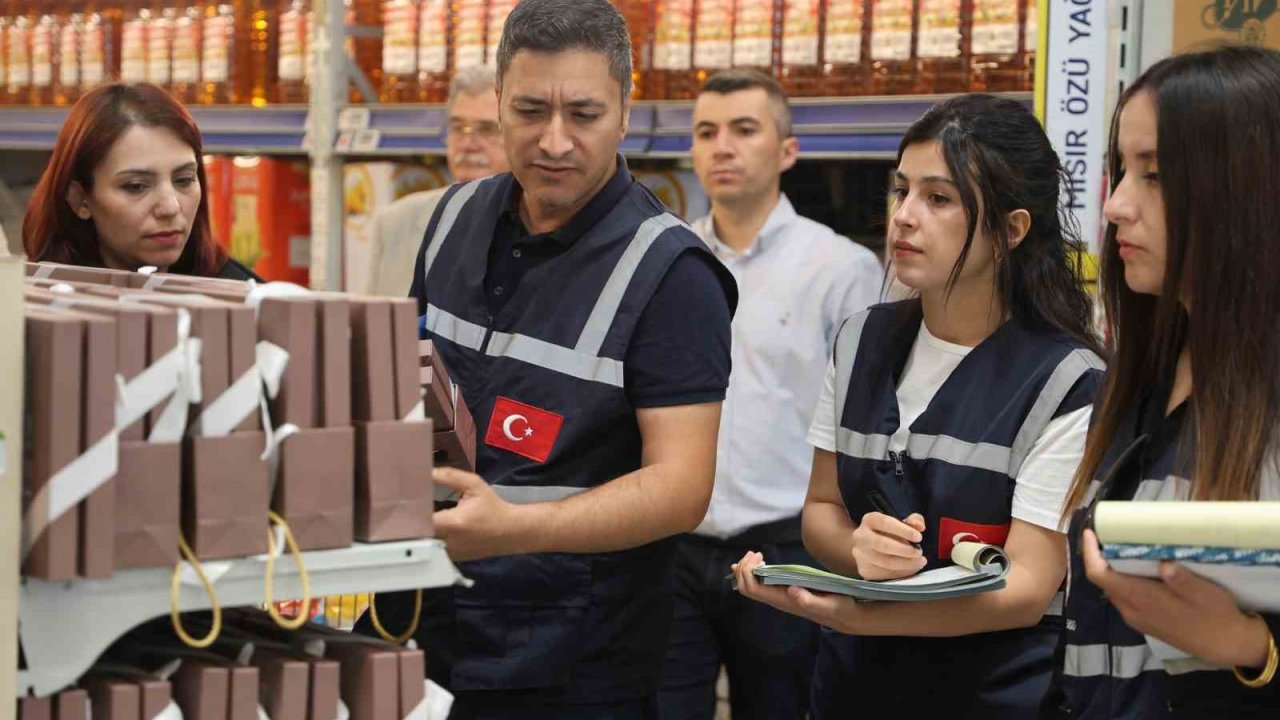 Konya’da bayram öncesi marketlerde denetim