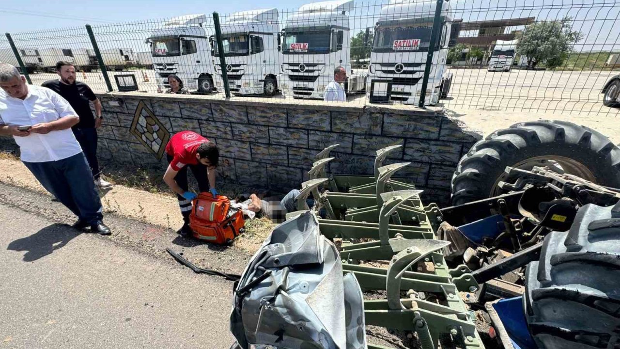 Şanlıurfa’da ilginç kaza kamerada