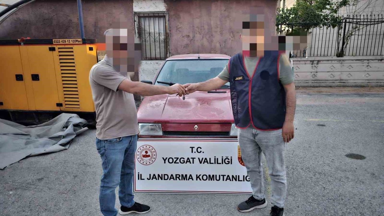 Yozgat’ta çalınan araç, Aksaray’da bulundu