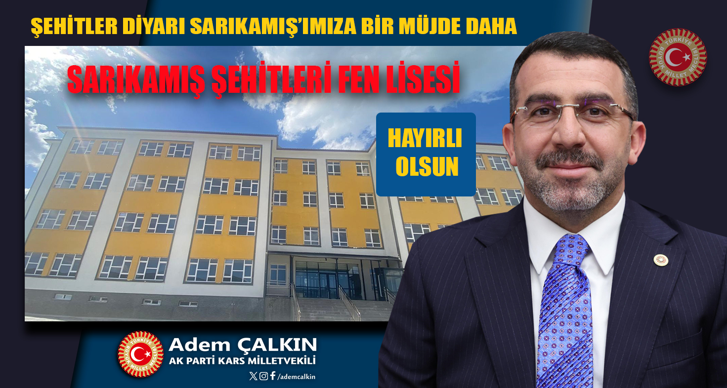 Sarıkamış’a Yeni Fen Lisesi Müjdesi
