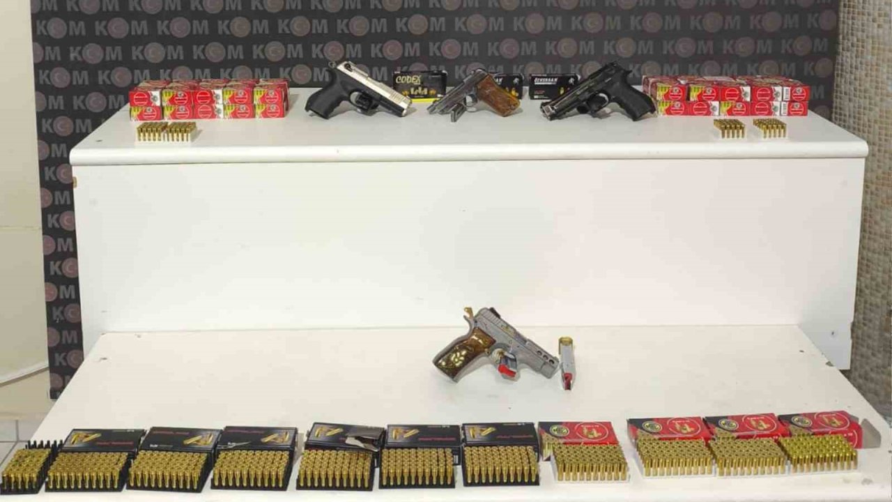 Kırıkkale’de silah ve kaçak tütün operasyonu: 1 haftada 25 şüpheli yakalandı