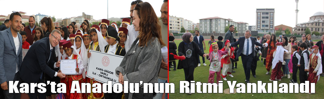 Kars'ta Halk Oyunları Şenliği Coşkuyla Tamamlandı