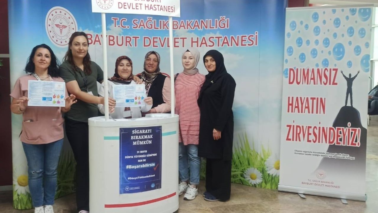 Bayburt’ta tütünün zararları anlatıldı