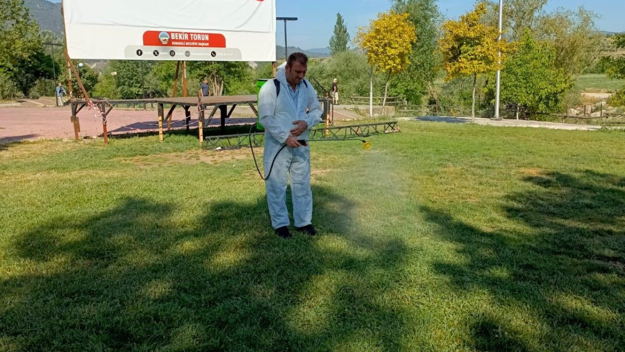 Bahar aylarıyla birlikte ilaçlama çalışmalarını başlattı