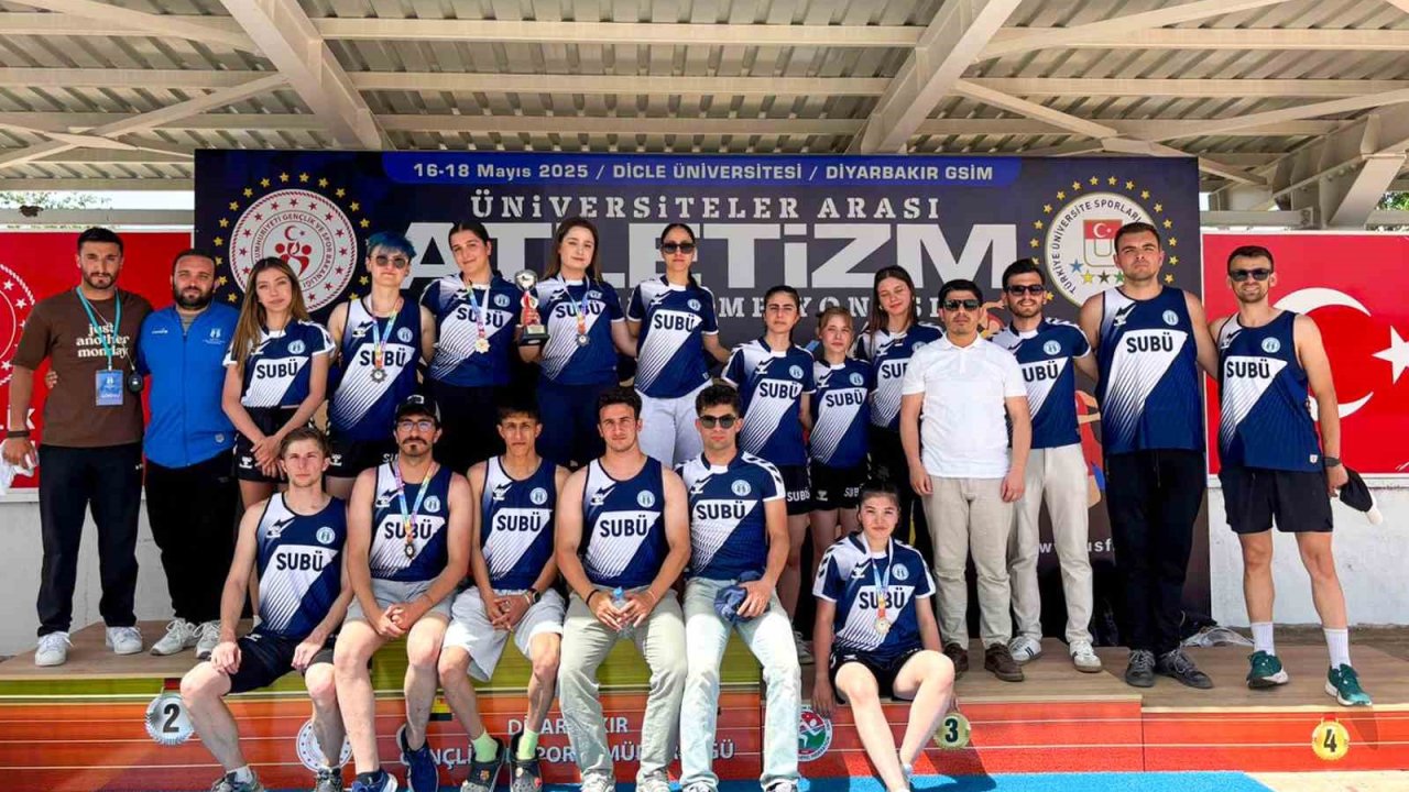 Üniversiteler Arası Atletizm Türkiye Şampiyonası’ndan madalyalar ve kupa ile döndüler