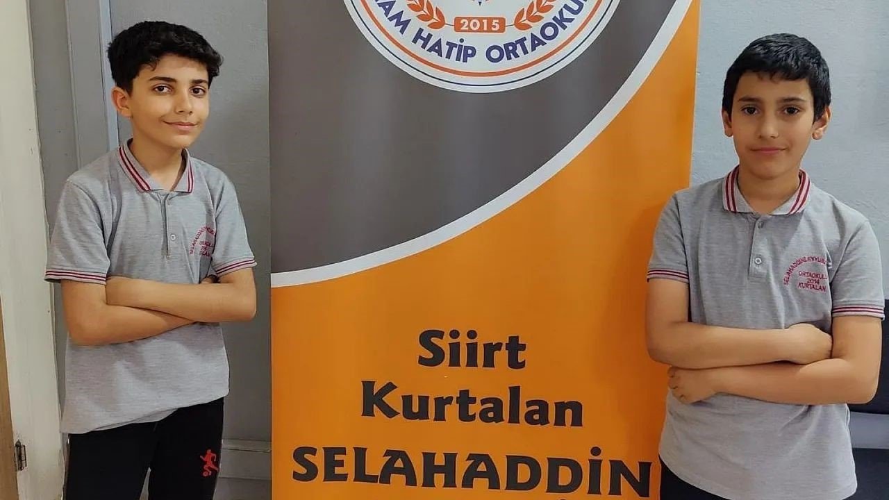 Kurtalanlı öğrenciler bursluluk sınavında Türkiye birincisi oldu