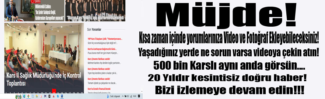 Karsmanset.com’dan Büyük Yenilik! Artık Haber Yorumlarına Video ve Fotoğraf Ekleyebileceksiniz