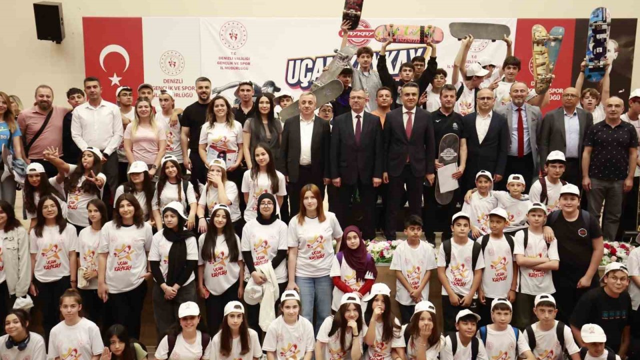 Denizli’de Uçan Kaykay projesi start aldı