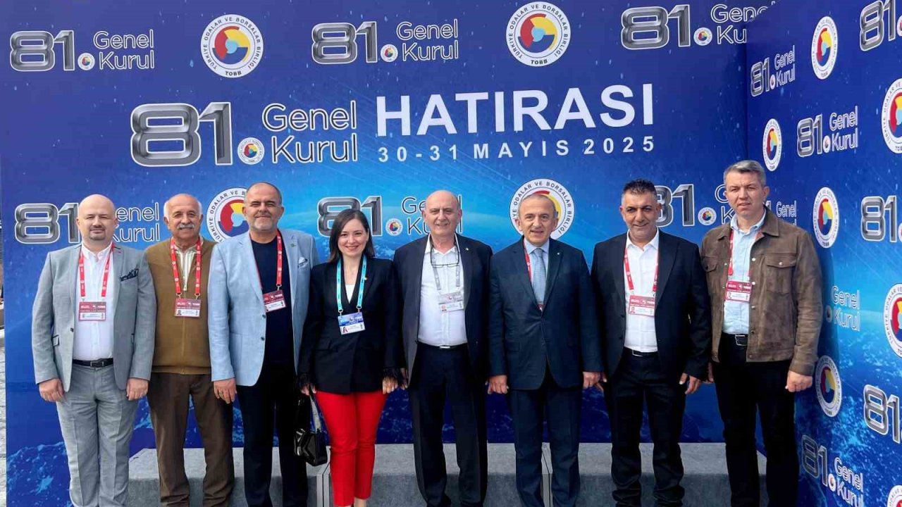 Manisa TSO heyeti TOBB Genel Kuruluna katıldı