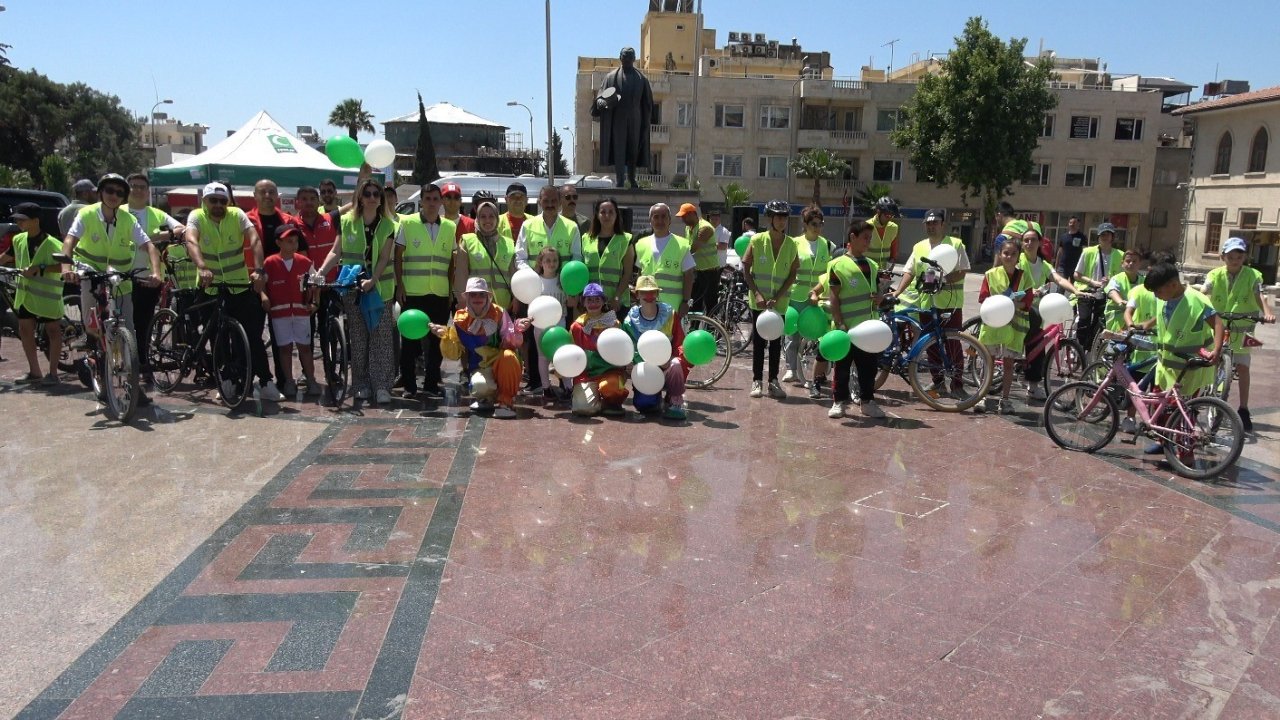 Kilis’te farkındalık için pedallar bağımlılığa karşı çevrildi