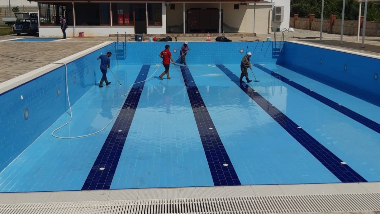 Kuyucak’ta yüzme havuzları yaz sezonuna hazırlanıyor