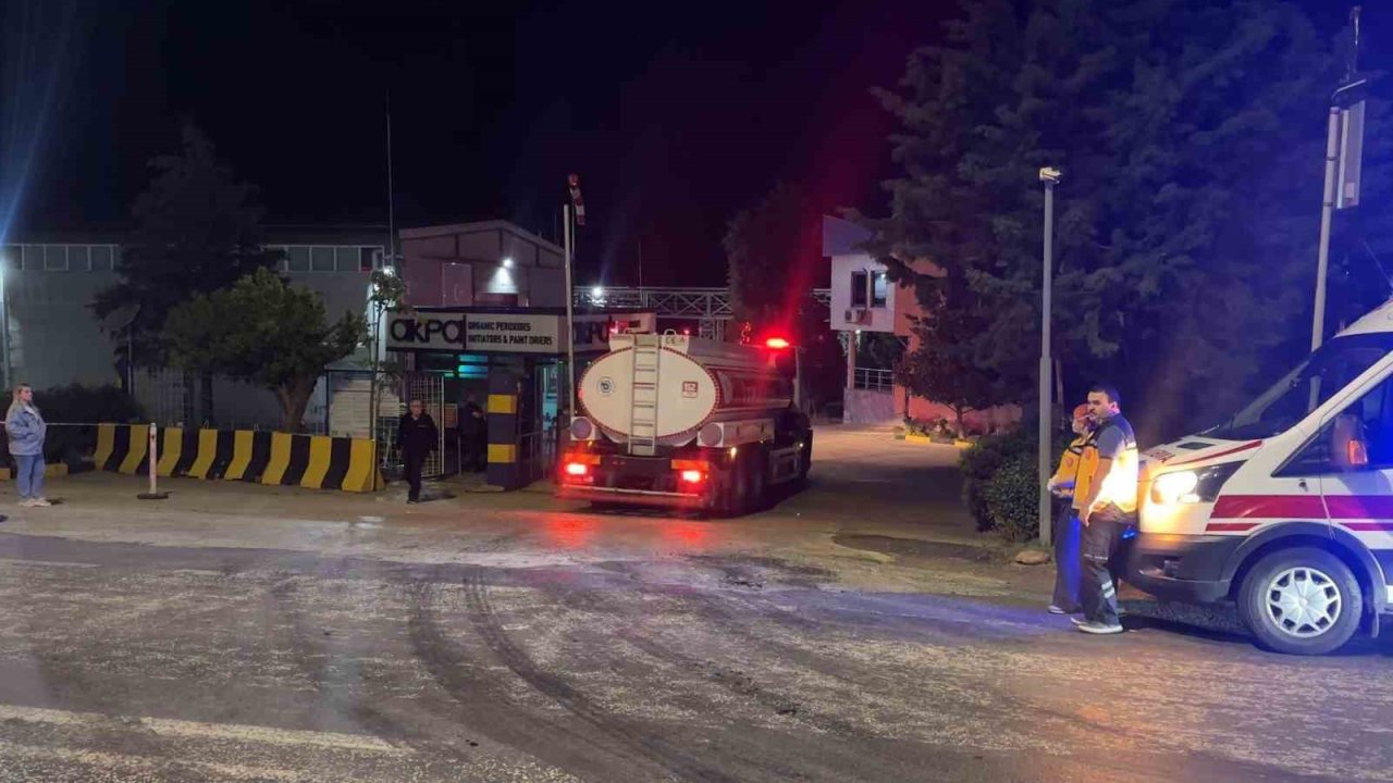 Tekirdağ’da kimya fabrikasında yangın