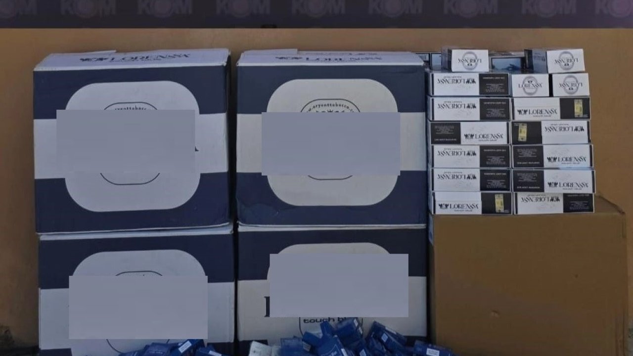 Anamur’da 66 bin adet kaçak makaron ele geçirildi