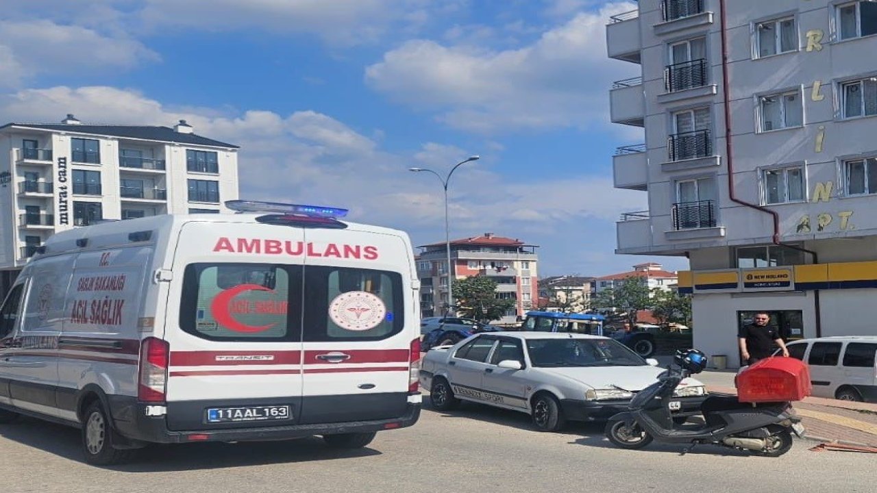 Bilecik’te otomobil ile motosiklet çarpıştı, 2 yaralı
