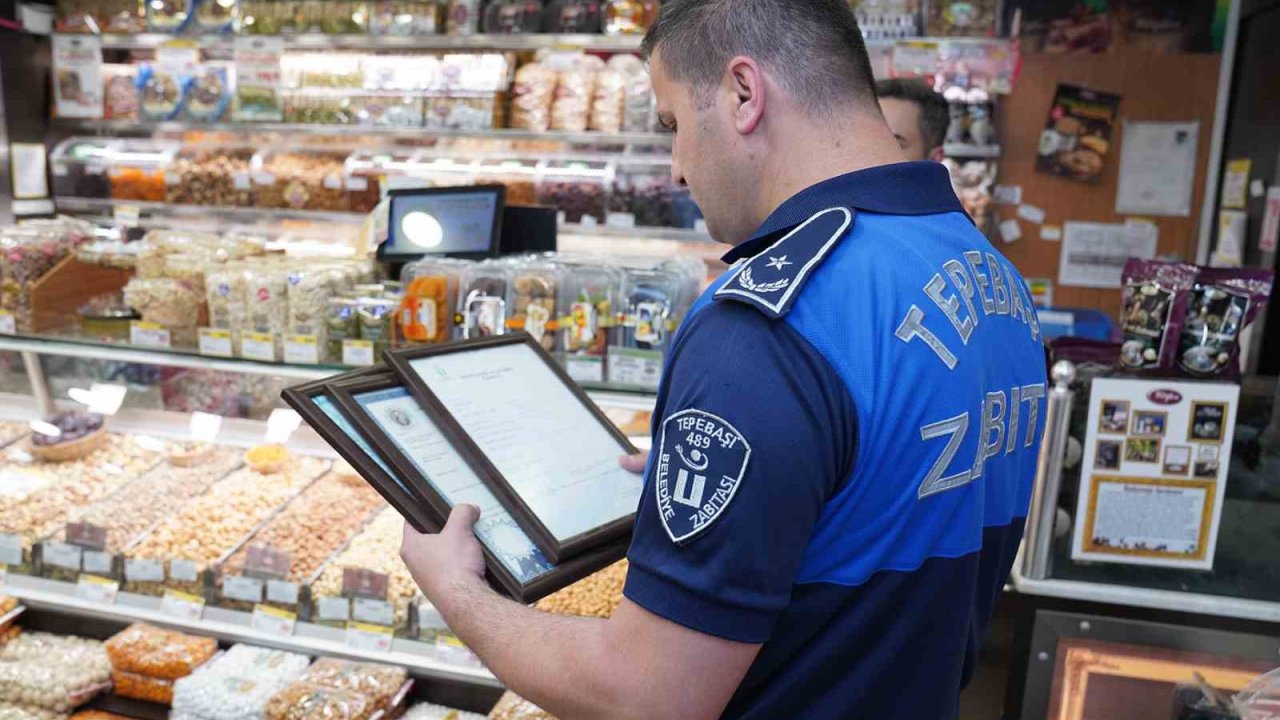 Tepebaşı Belediyesi zabıta ekiplerinden bayram öncesi denetim