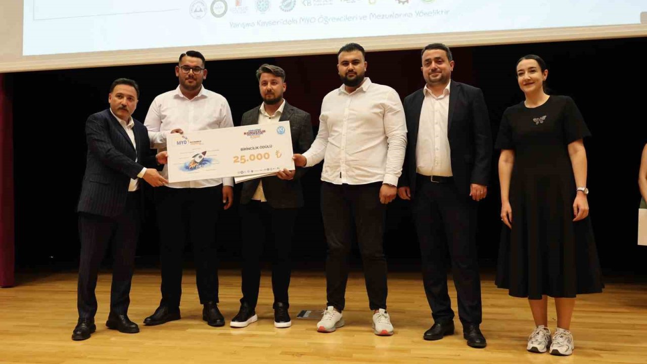 KAYÜ ‘StartUpMYO’ Girişimcilik Yarışması’nda ödüller sahiplerini buldu