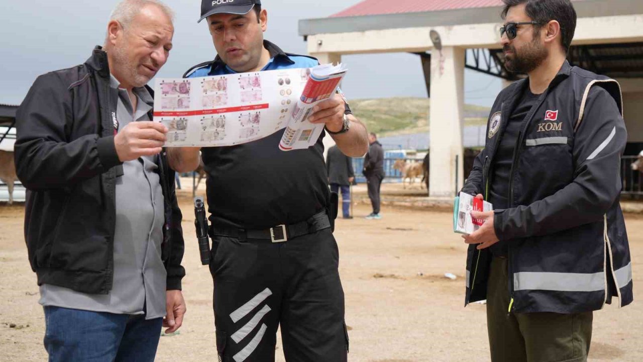 Ekipler dolandırıcılara karşı teyakkuzda: Bayburt polisinden kurban pazarında sahte para ve dolandırıcılık uyarısı