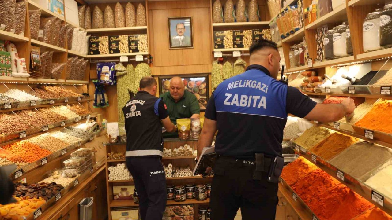 Melikgazi Zabıtası’ndan bayram öncesi sıkı denetim