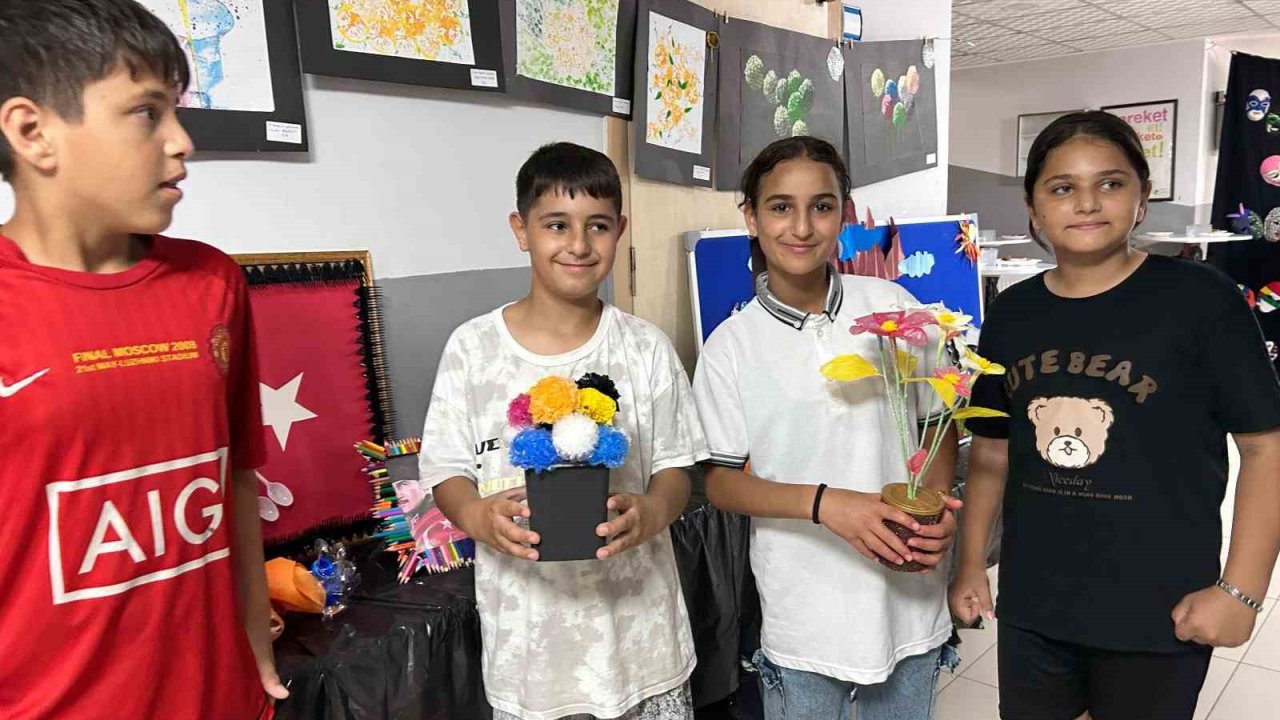 İskenderun’da özel eğitim öğrencilerinin geri dönüşüm sergisi açıldı