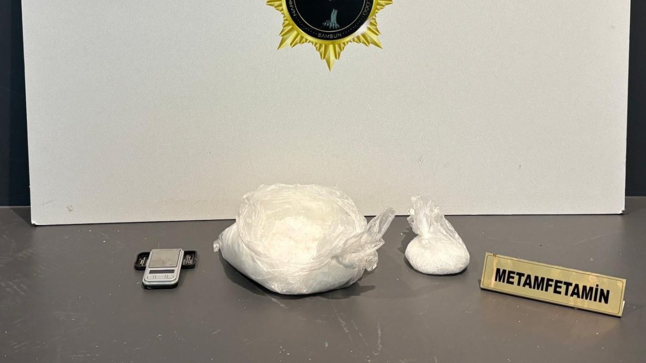 Samsun’da 600 gram metamfetamin ele geçirildi: 1 gözaltı
