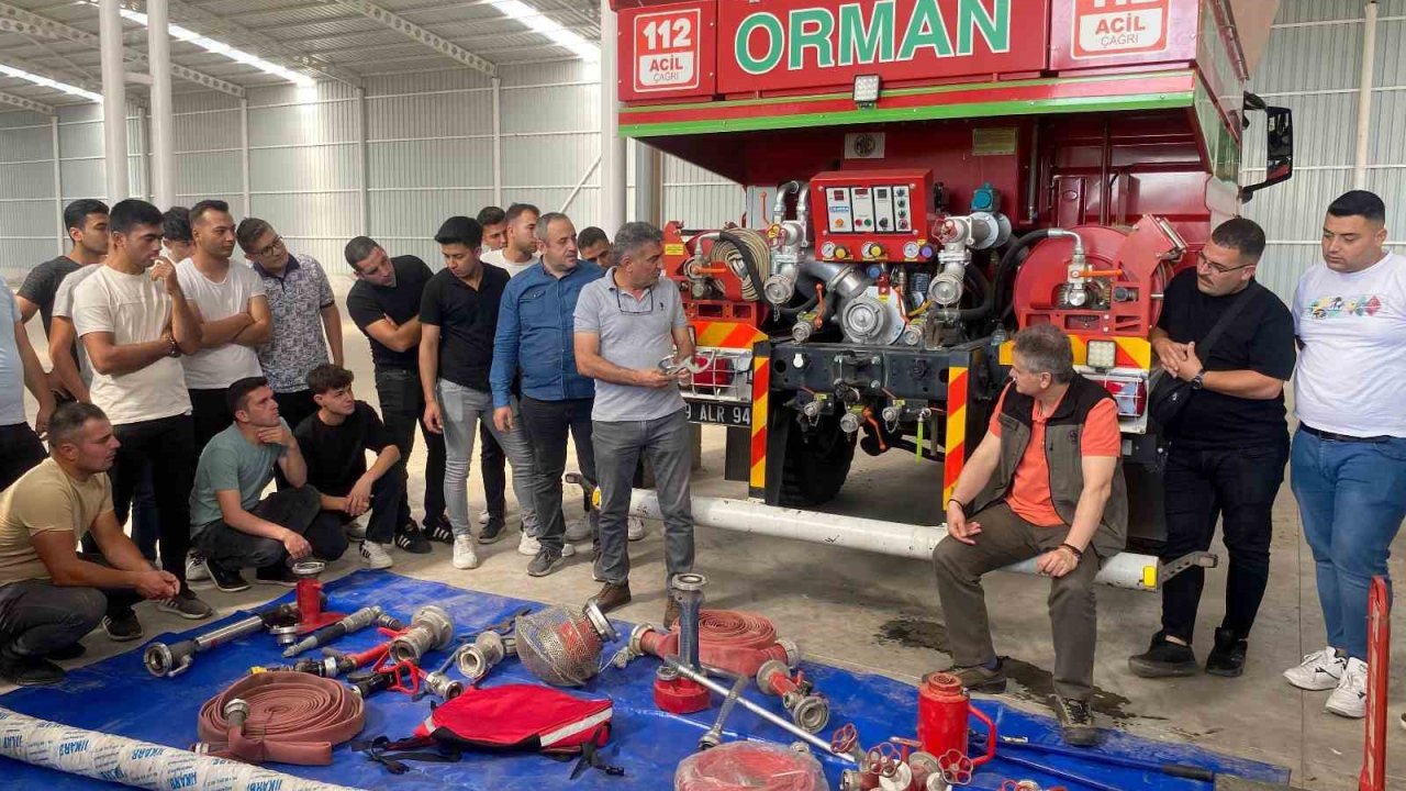 Aydın’da orman yangını ile mücadelede görev alacak personele eğitim verildi