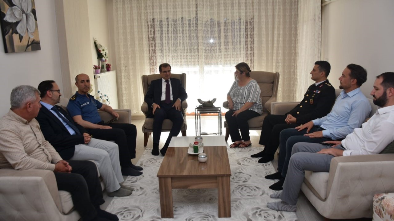 Salihli’de şehit aileleri Kurban Bayramı’nda unutulmadı