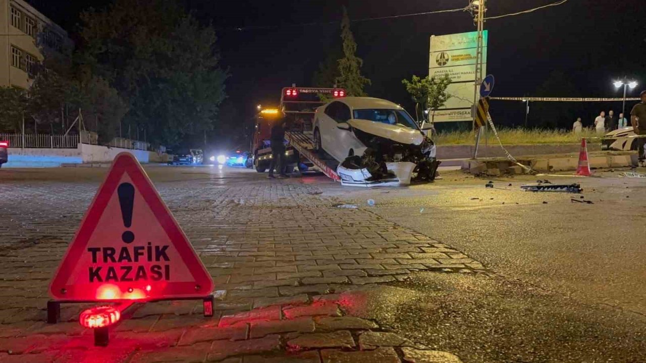 Amasya’da otomobiller çarpıştı: 1 ölü