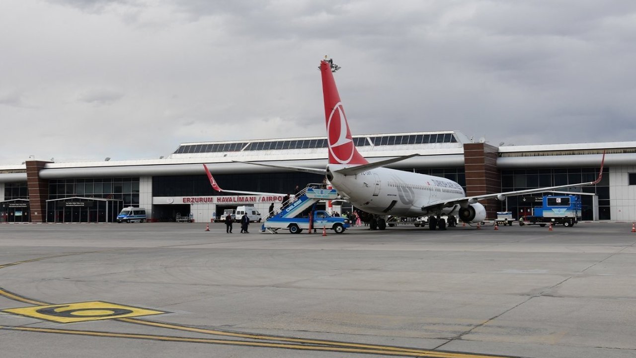Erzurum’da beş ayda 497 bin 449 kişi uçtu