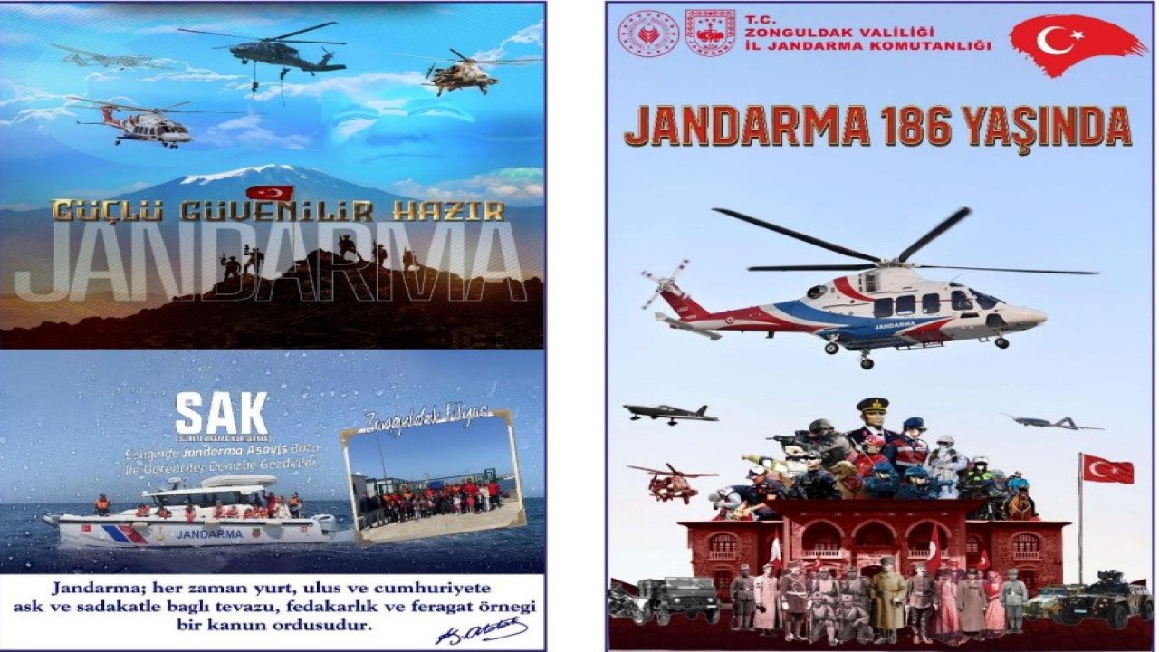 Zonguldak Jandarma’nın 186. yılı kutlanacak