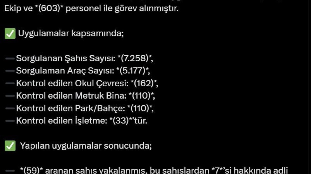 Bingöl’de 7 bin şahıs sorgulandı