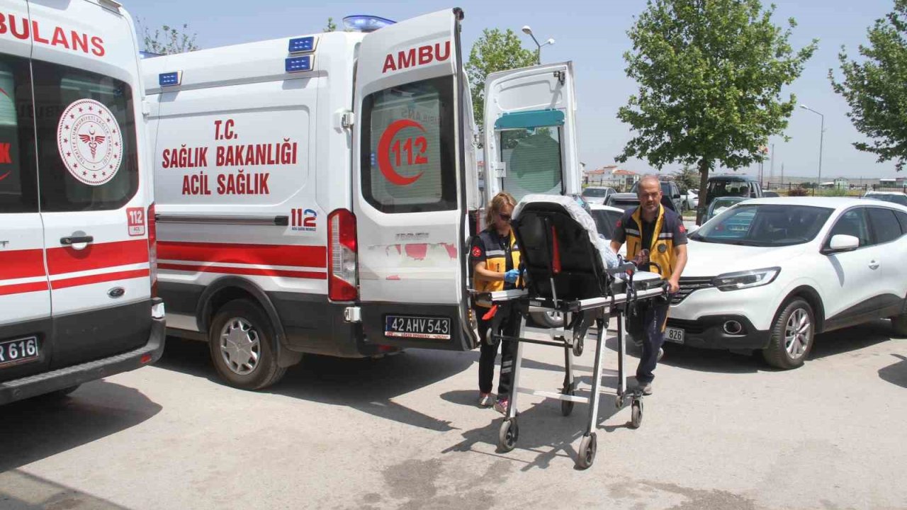 Konya’da otomobil devrildi: 4 yaralı