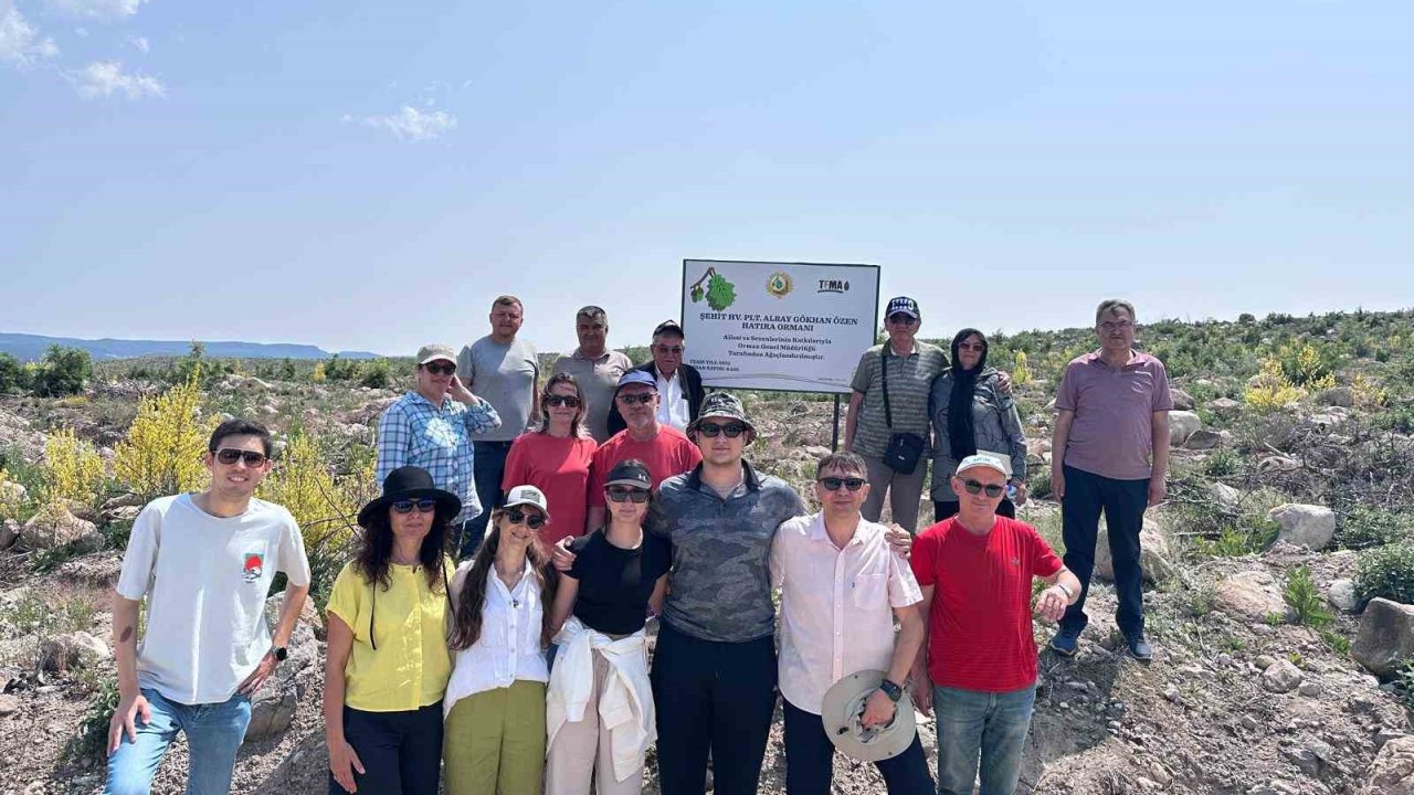 Eskişehirli şehidin hatırası Kümbet’teki ormanda yaşayacak
