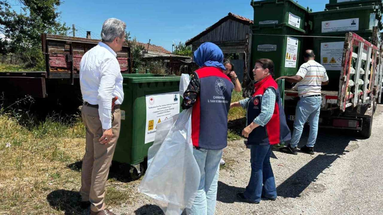 Çanakkale’de 31 bin 250 kilogram zirai ambalaj atığı bertaraf edildi