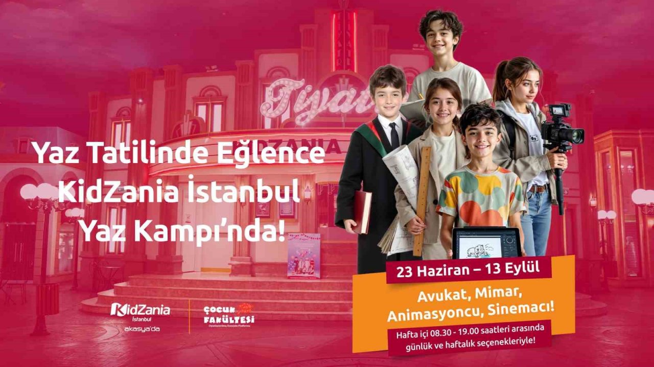 KidZania İstanbul Yaz Kampı’na özel mesleklerle misafirlerini ağırlayacak