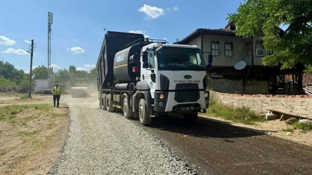 Sinop’ta asfalt sezonu başladı