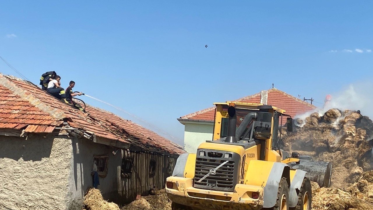 Kulu’da saman balyası yangını