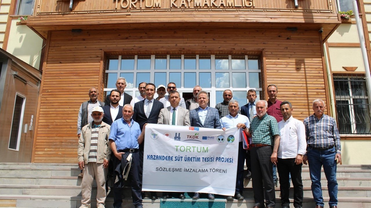 Süt üretimi için 30 milyonluk projenin imzaları atıldı