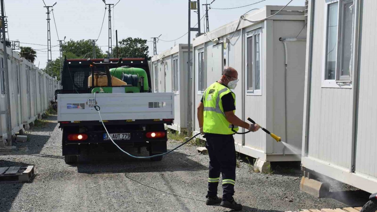 HBB, Erzin’de sineklere ve haşerelere karşı ilaçlama çalışmalarını sürdürüyor