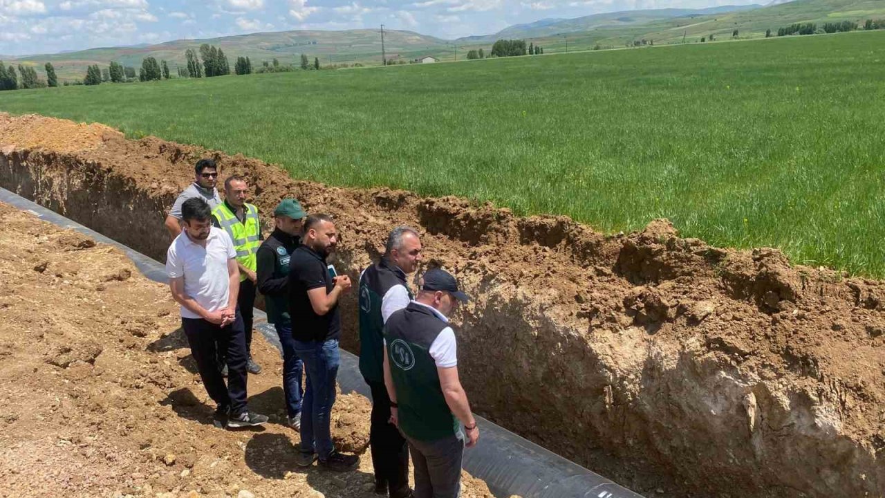Kırklartepe Barajı sulama inşaatında çalışmalar devam ediyor