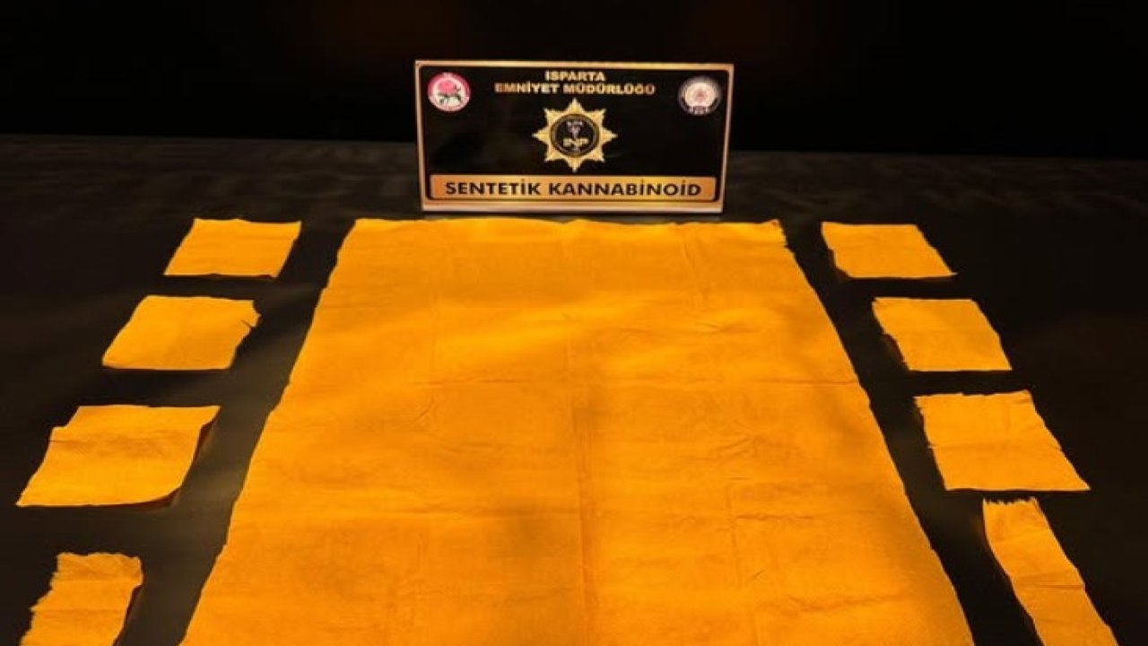 Isparta’da 6 bin 672 kullanımlık sentetik madde ele geçirildi
