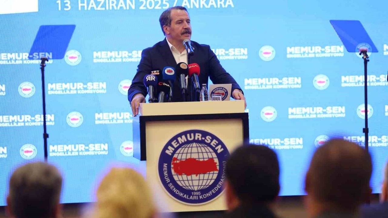 Memur-Sen Genel Başkanı Yalçın: "Gelir vergisinde engelli kamu görevlileri için muafiyet tamamen sağlanmalıdır"